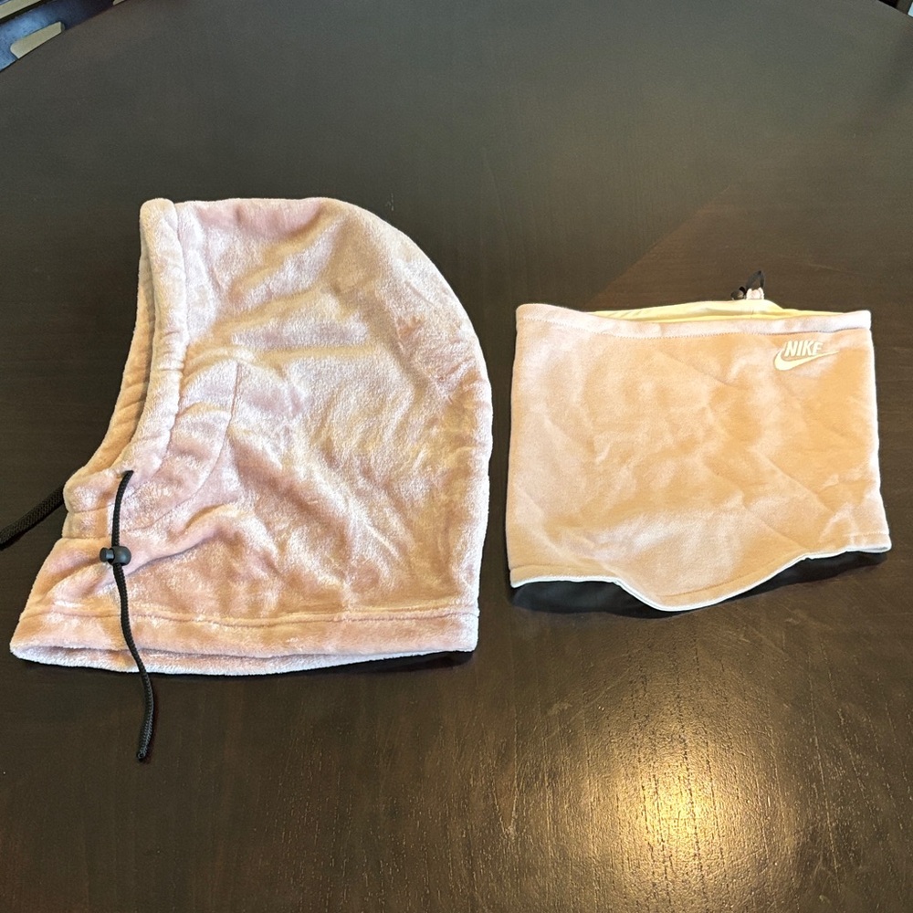 Nike Gaiter with Soft Pink Fleece Hood